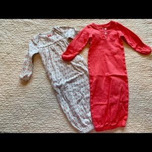 2 Newborn gowns
